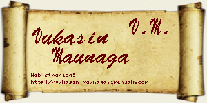 Vukašin Maunaga vizit kartica